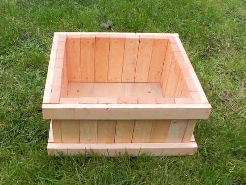 Wooden planter box garden - wooden,