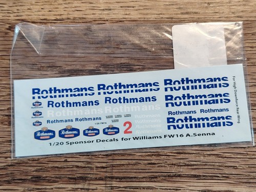 Decals williams fw16 - 1/20,