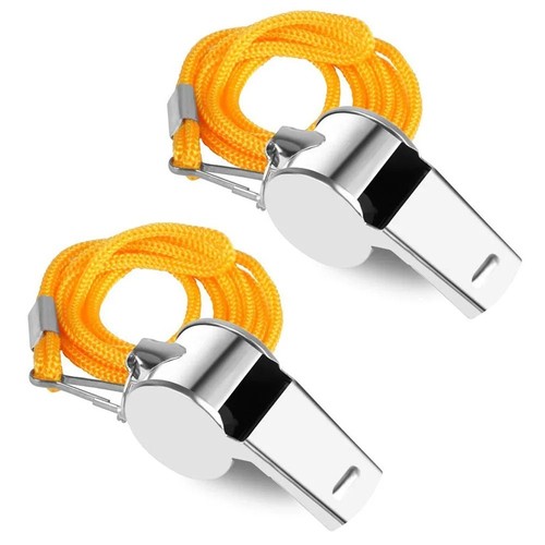 Metal referee whistle - x,