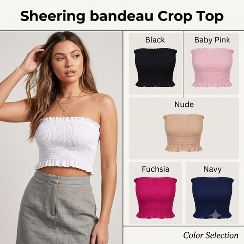 Womens sheering bandeau bra - sheering,