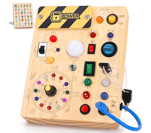 Montessori busy board led - busy, w/