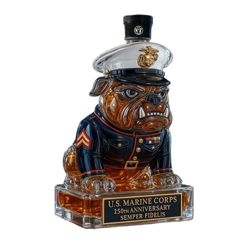 Devil dog whiskey bottle 400ml - dog,