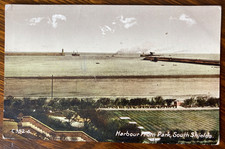 HARBOUR FROM PARK SOUTH SHIELDS Antique 1919 ROTARY Coloured Photograph PostCard