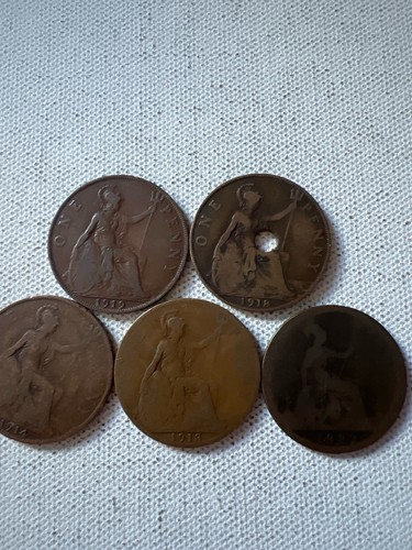 Job lot british - 5, penny