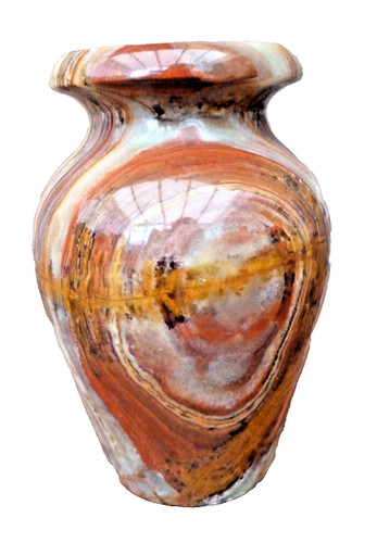 Polished banded agate onyx - banded,