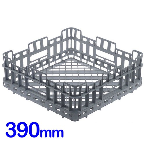 Square open glass rack cup - square,