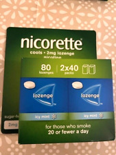 Nicorette Cools 2mg 80 Lozenges ICY MINT EXPIRY 07.2027 Help Quit Smoking