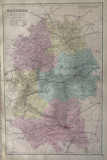 1883 Wiltshire Hand Coloured