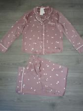 BNWT - M&S MARKS & SPENCER DREAM SATIN NUTMEG PYJAMA SET UK SIZE 10