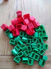 MONOPOLY Classic 1980s/90s/00s - FULL SET OF 32 HOUSES and 12 HOTELS 