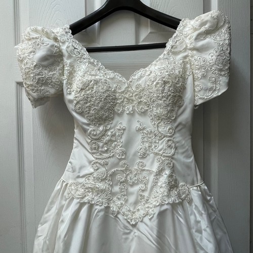 Vintage 80s wedding dress size - vintage,