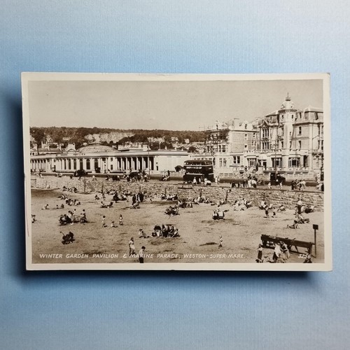 Weston super mare postcard - weston,