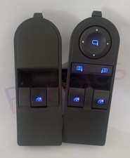 Vauxhall Astra H Mk5 / Zafira B Mk2 Blue Led Front Window Switches Switch Set