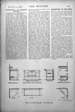 Old Print Home School Handicraft Wash Stand Clothes Box Table Plans 1918 20th