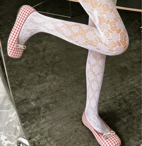 White tights mary quant 60s - white,