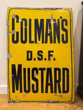 Colmans Mustard Vintage Enamel