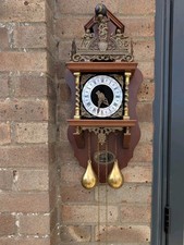 DUTCH Nu Elck Syn Chiming Wall Clock -Hermle movement - (Service Needed)