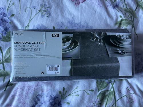 Next charcoal silver glitter - charcoal,