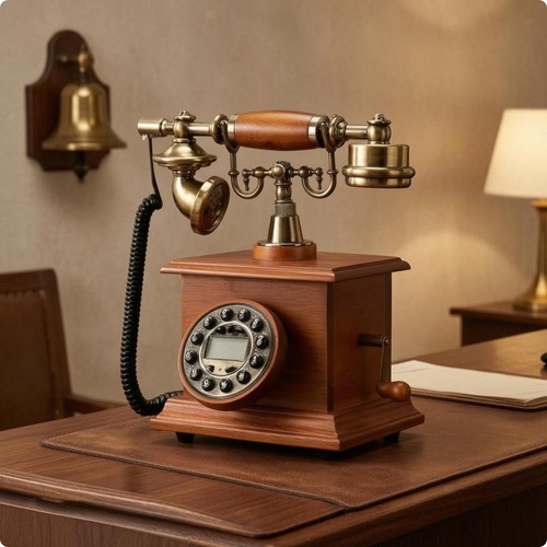 Retro decorative corded desk - retro,