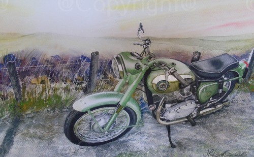 Bsa shooting star 1950 - shooting,