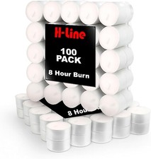 100 Tea Night Lights Candles 8