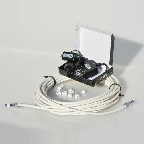 10m white rg6 coax - 10m, +