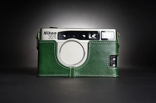 Leather half case for - for, nikon