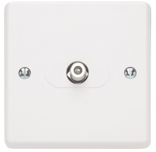 Single gang satellite - single, socket