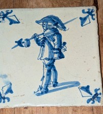 Vintage Delft style blue and