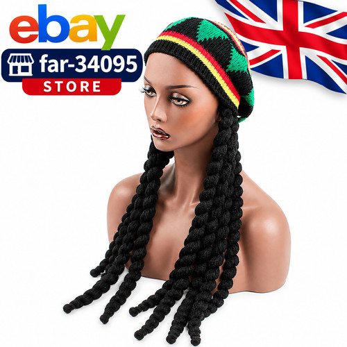 Rasta hat with hair - rasta, jamaican