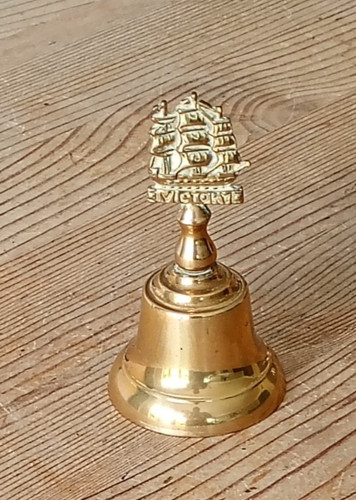 Brass counter top - bell, hms