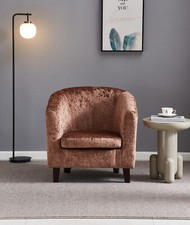 Crush Velvet Tub Chair In