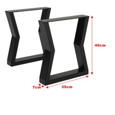 2pcs Industrial Metal Table