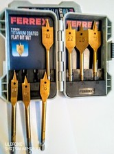 Titanium Coated Flat Bit Set 7