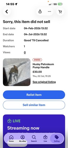 Vintage husky petrol pump - petrol,