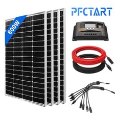 800W Solar Panel Kit Monocrystalline System Off Grid for Caravan RV Camper Van