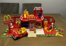 McDonalds Vintage early 2000s Drive Thru Restaurant Playset  + Accessories