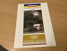1989 TROPHY  CARAVANS OLYMPIC RANGE SALES BROCHURE