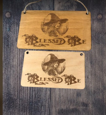 Personalised wooden Blessed Be