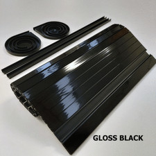 Tambour Door ( Roller Door ) Campervan Motorhome Quality GLOSS BLACK finish
