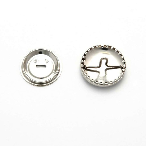 Metal self cover buttons - self,