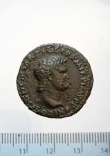 Roman Nero As.  Lugdunum mint.  Condition as images.