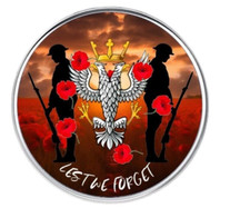 Mercian Regiment remembrance lest we forget lapel pin badge 25mm