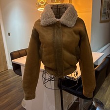 Mango Ladies Fur Lined Suede