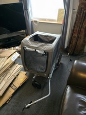 Pet Bike Trailer Stroller for Dogs Large, Up to 35kgs, Parking Brakes