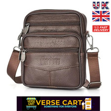 Leather Shoulder Bag Messenger Crossbody Genuine Handbag Cross Men's Business