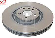 2X Front Brake Disc Fits AUDI