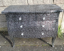 Embossed metal chest of 3