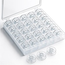 25pcs Bobbins Most Sewing Machines Bobbin With Plastic Organiser Storage Box