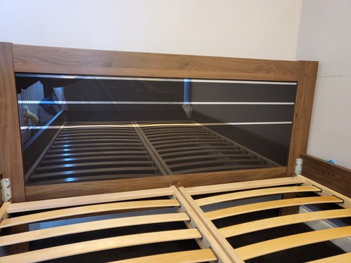 Solid wooden king size bed - king,